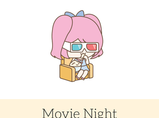 Movie Night | Movie Stickers | Stickers | Character Stickers | Mari | AS48