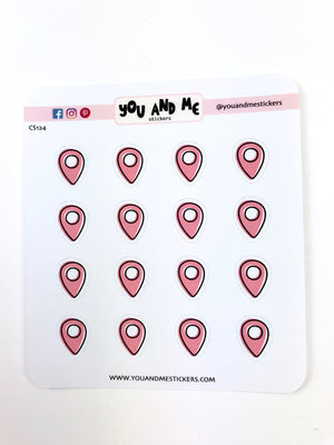 Location Stickers | Icon Stickers | CS124