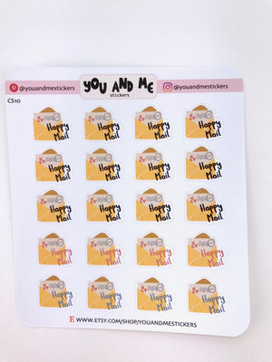 Happy Mail Stickers | Planner Stickers | Erin Condren | CS10