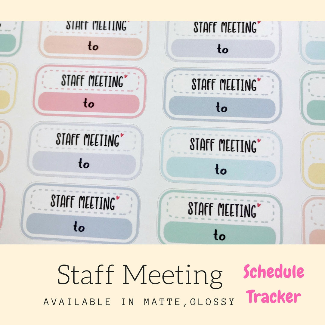 Meeting Stickers | Planner Sticker | Erin Condren | FBS69
