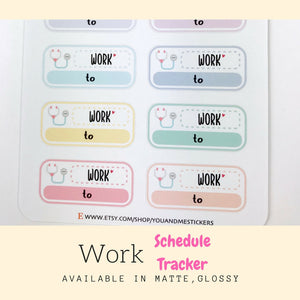 Work Sticker | Doctor Sticker | Planner Sticker | Nurse Sticker | Weekly Sticker | Medicine Sticker | Erin Condren | Happy Planner | FBS81