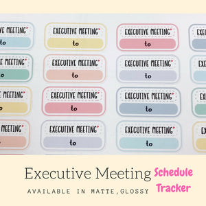Meeting Stickers | Planner Sticker | Erin Condren | FBS85