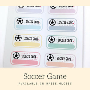 Soccer Sticker | Planner Sticker | Erin Condren | Happy Planner | FBS89