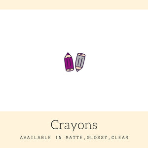 Crayons Stickers | Icon Stickers | CS139
