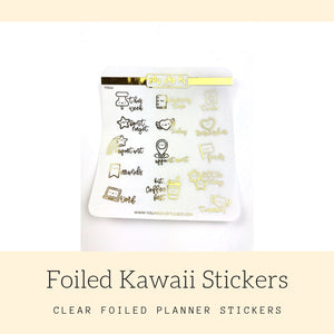 Foiled Stickers | Planner Stickers | Erin Condren | FSS20