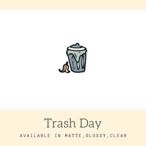 Trash Day Stickers | Icon Stickers | CS158
