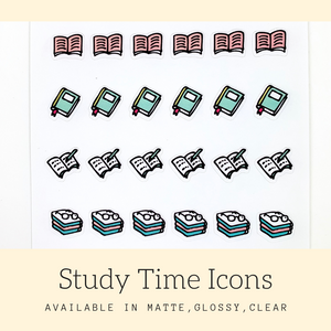 Study Time Icon Stickers | Icon Stickers | CS171A