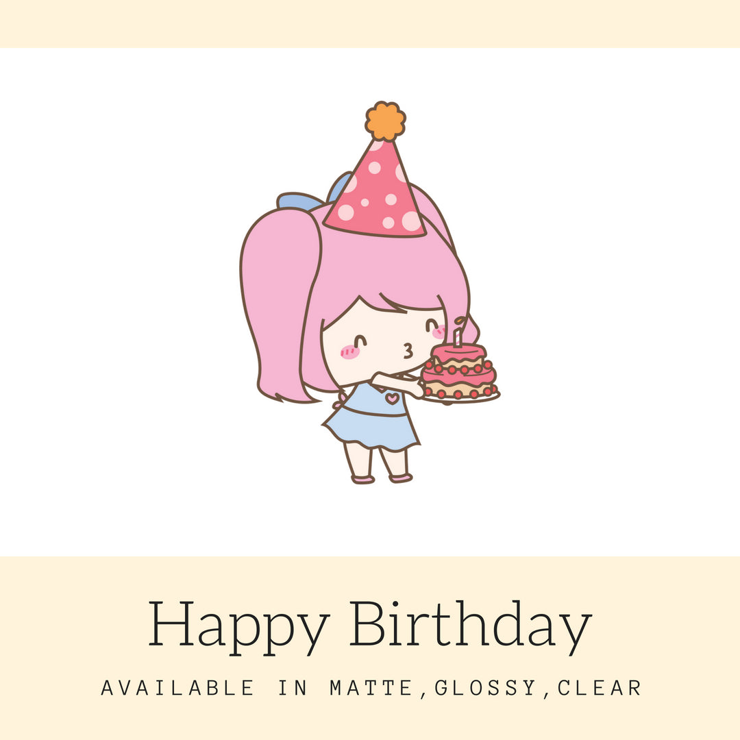 Birthday Stickers | Character Stickers | MARI | AS45