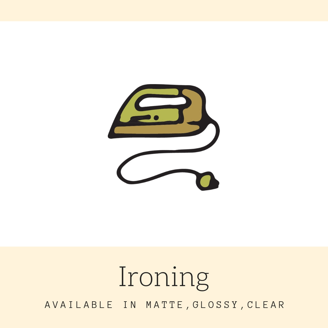 Ironing Stickers | Icon Stickers | CS147