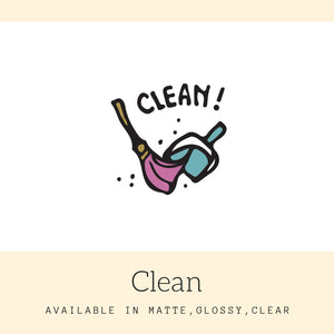 Clean Stickers | Icon Stickers | CS148