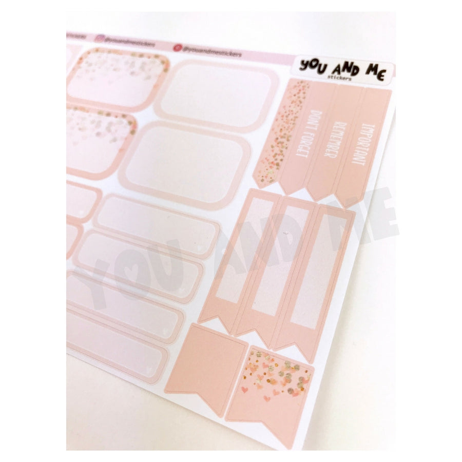 Pastel Peach Functional Stickers | ECLP | Erin Condren | Happy Planner | PS13