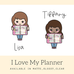 Planner Girl Stickers | Character Stickers | Erin Condren | AS87