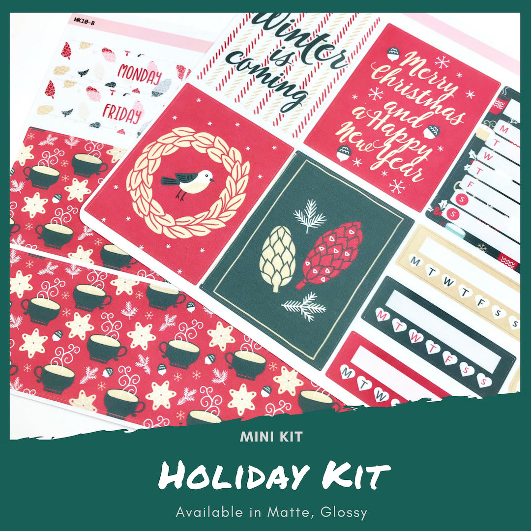 Mini Kit | Holiday | Planner Stickers | Erin Condren | MK10