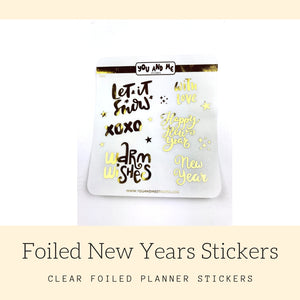 Foiled Stickers | Planner Stickers | Erin Condren | FSS11