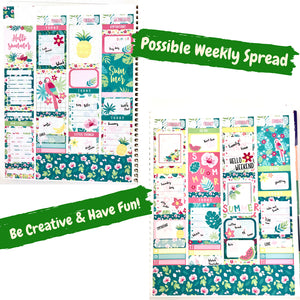 Weekly Kit | Summer Sticker | Erin Condren | Planner Stickers | WK36