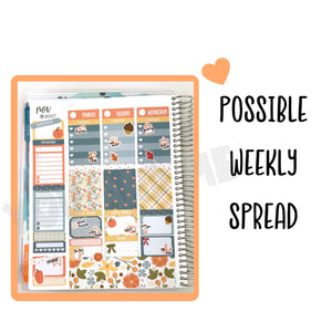 Weekly Kit | Fall Weekly Kit | Planner Stickers | Erin Condren | WK18