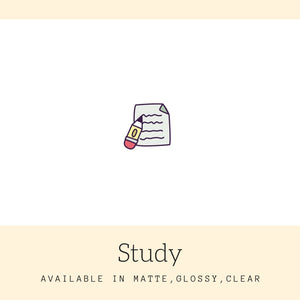 Study Stickers | Icon Stickers | CS135