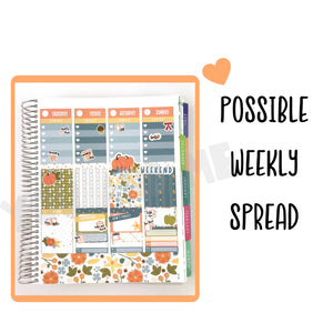 Weekly Kit | Fall Weekly Kit | Planner Stickers | Erin Condren | WK18