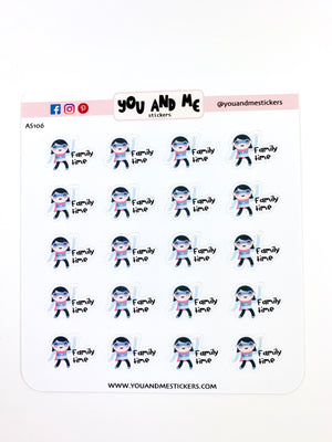 Character Stickers | Judy | Erin Condren | AS106