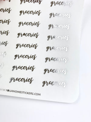 Foiled Stickers | Erin Condren | Planner Stickers | FSS33