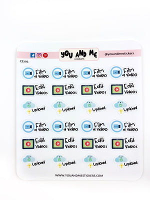 Kawaii Stickers | Planner Stickers | Erin Condren | CS203