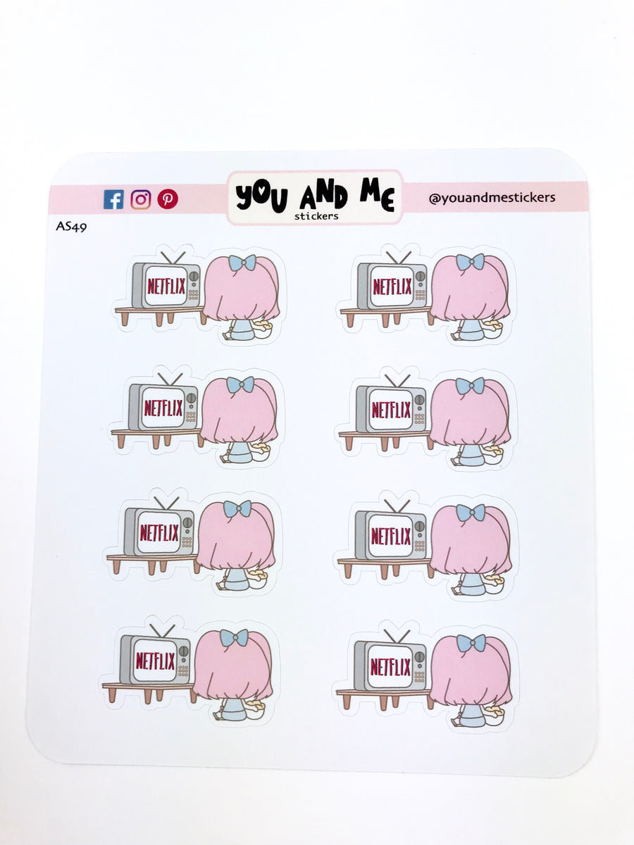 Social Media Sticker  | Character Stickers | Erin Condren | Happy Planner | AS49
