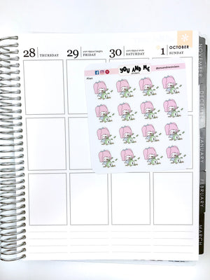Pay Day Stickers | Character Stickers | Mari | Erin Condren | AS40