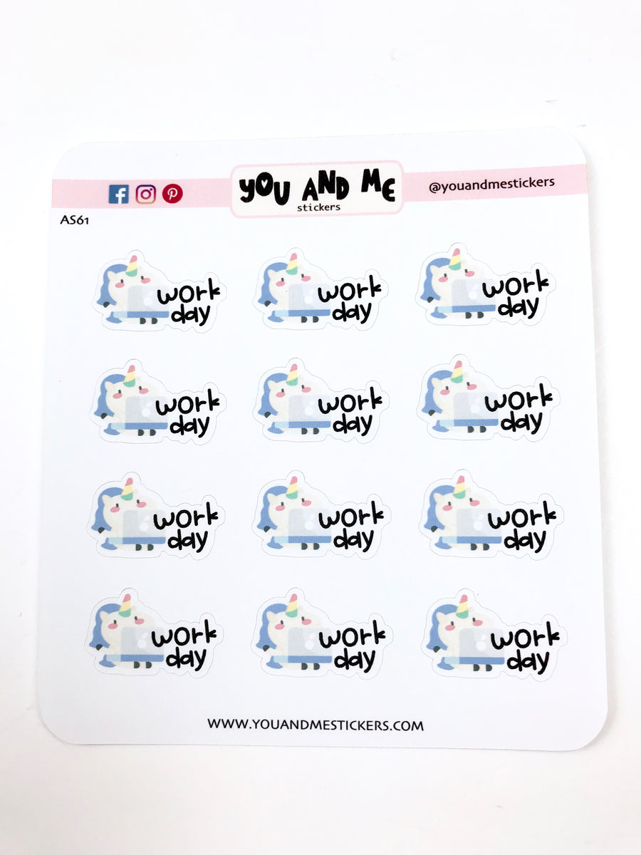 Unicorn Stickers | Planner Stickers | Erin Condren | AS78
