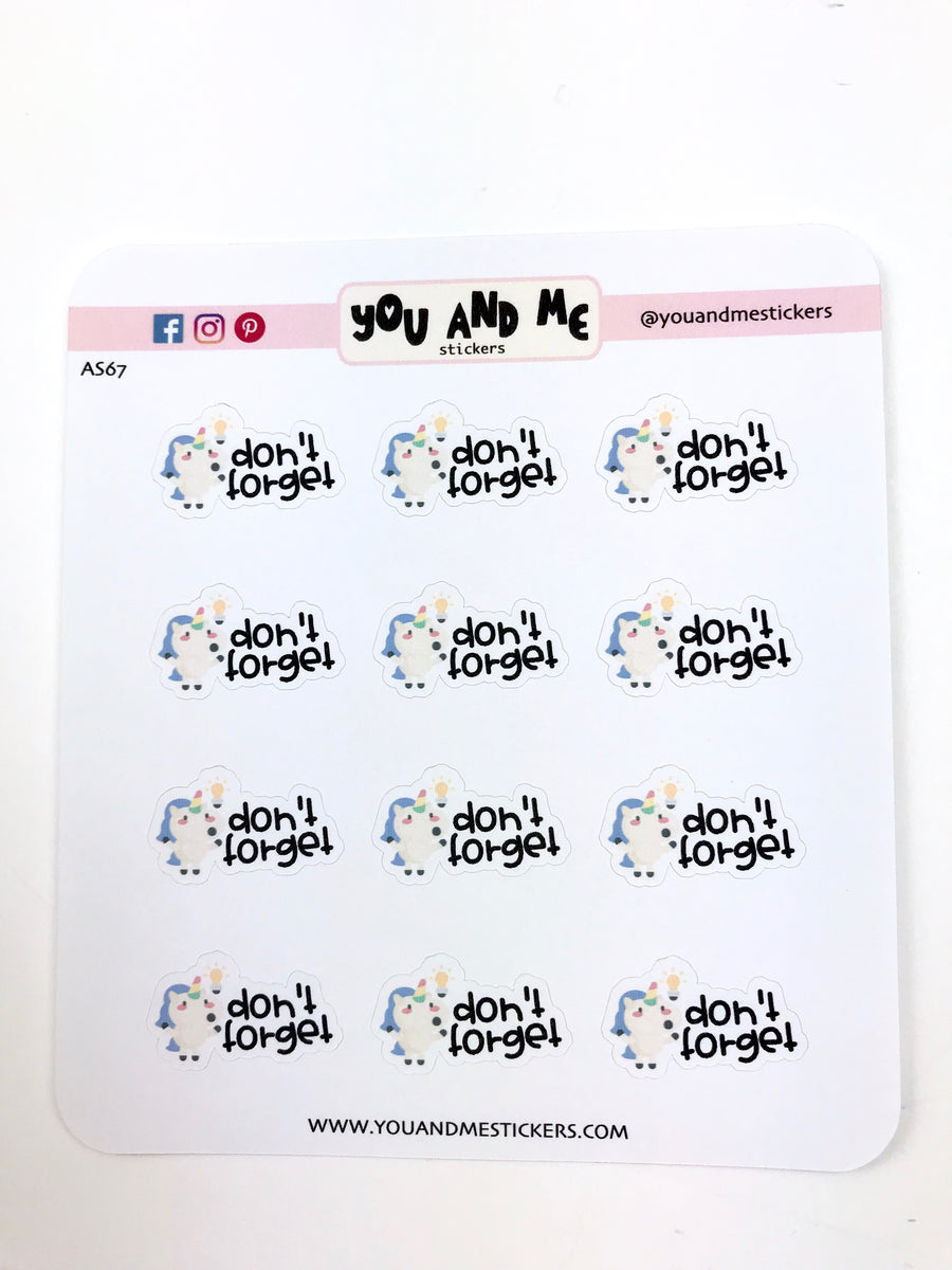 Unicorn Stickers | Character Stickers | Erin Condren | AS84
