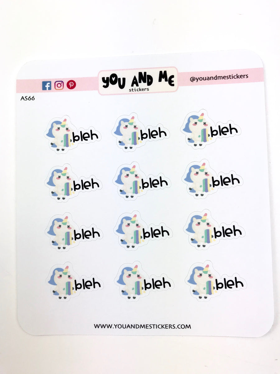 Unicorn Stickers | Character Stickers | Erin Condren | AS83