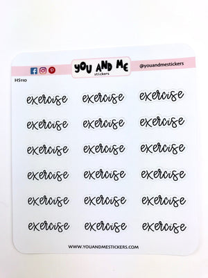 Script Stickers | Planner Stickers | Erin Condren | HS110