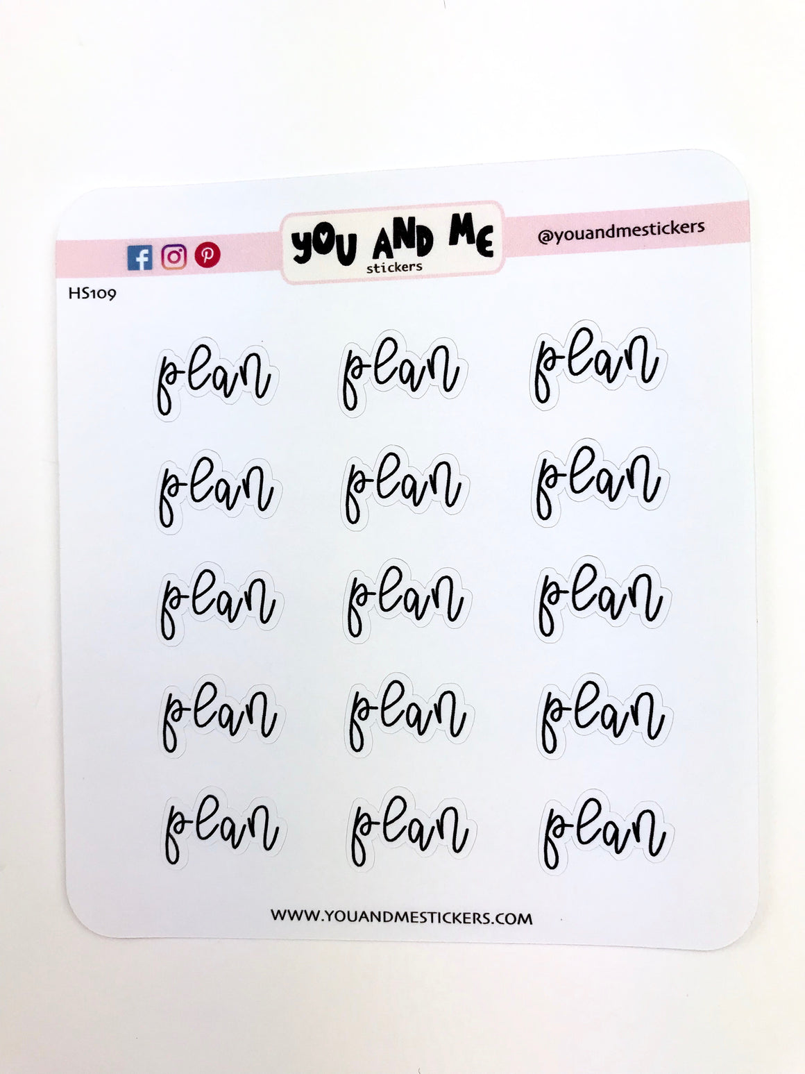 Script Stickers | Planner Stickers | Erin Condren | HS109
