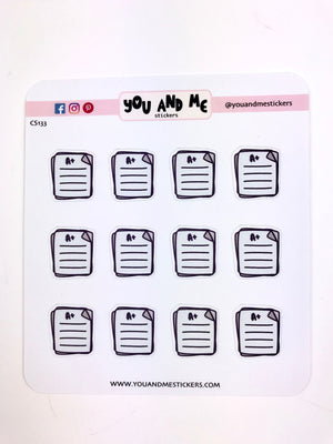 Exam Stickers | Icon Stickers | CS133