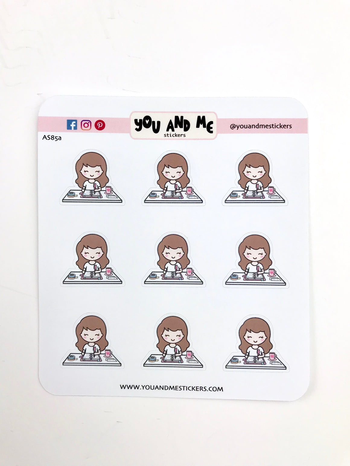 Planner Girl Stickers | Character Stickers | Erin Condren | AS85