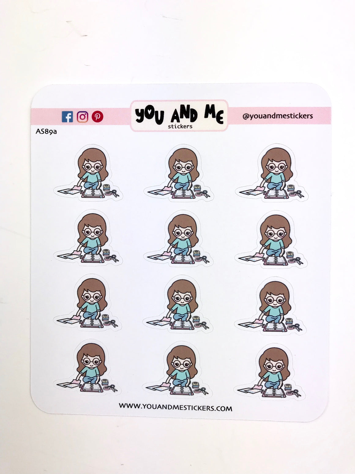 Planner Girl Stickers | Character Stickers | Erin Condren | AS89