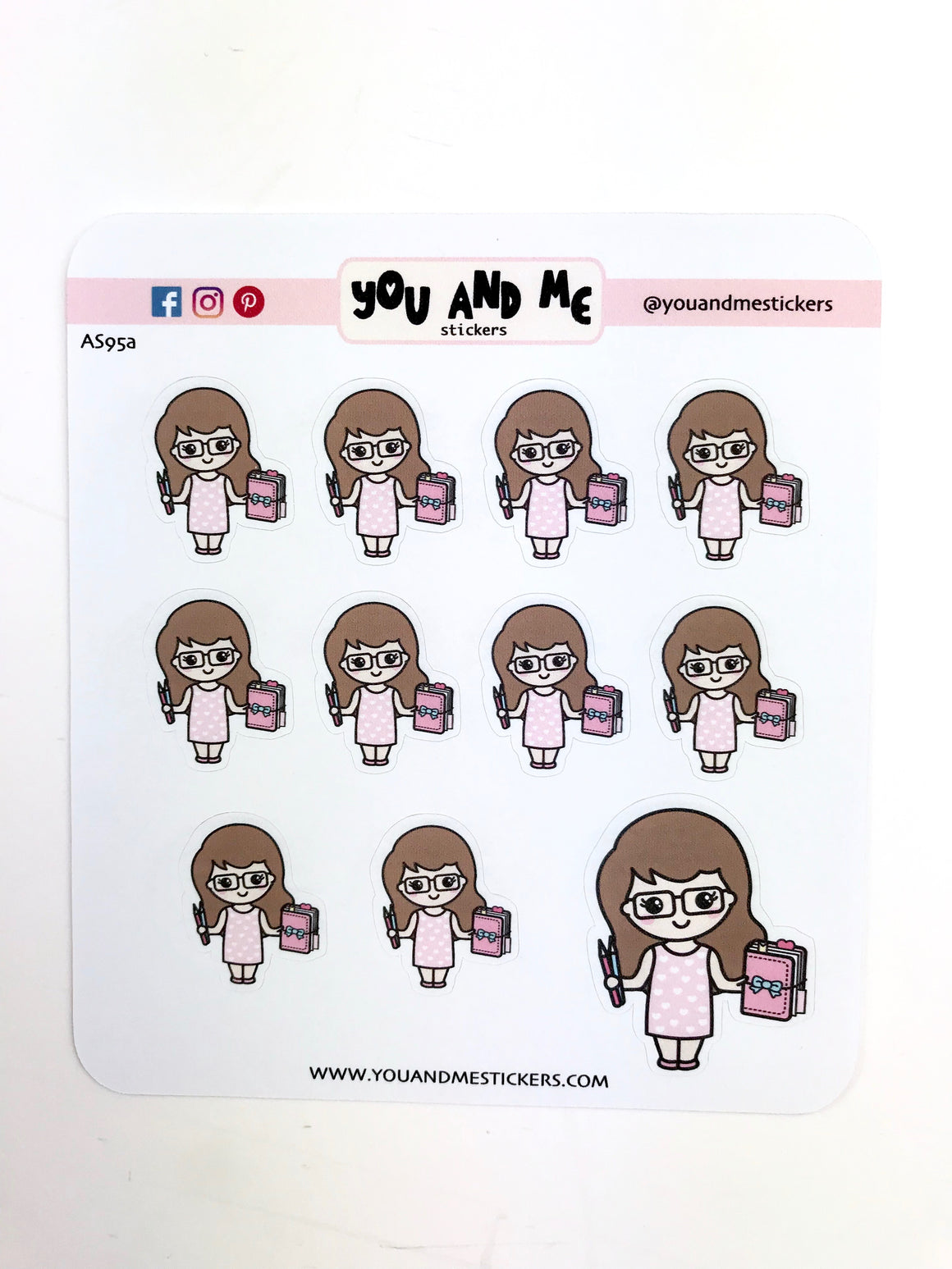 Planner Girl Stickers | Character Stickers | Erin Condren | AS95
