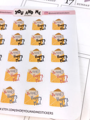 Happy Mail Stickers | Planner Stickers | Erin Condren | CS10