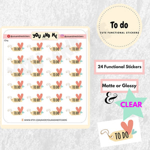 To do Stickers | Planner Stickers | Erin Condren | CS13