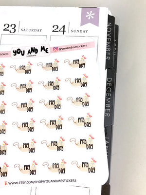 Pay Day | Planner Stickers | Erin Condren | CS14