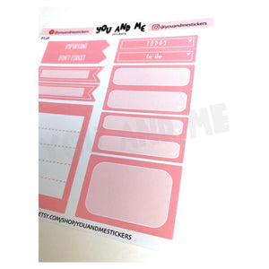 Pastel Stickers | Planner Stickers | Functional Stickers | Weekly Kit | Erin Condren | Happy Planner | BS38
