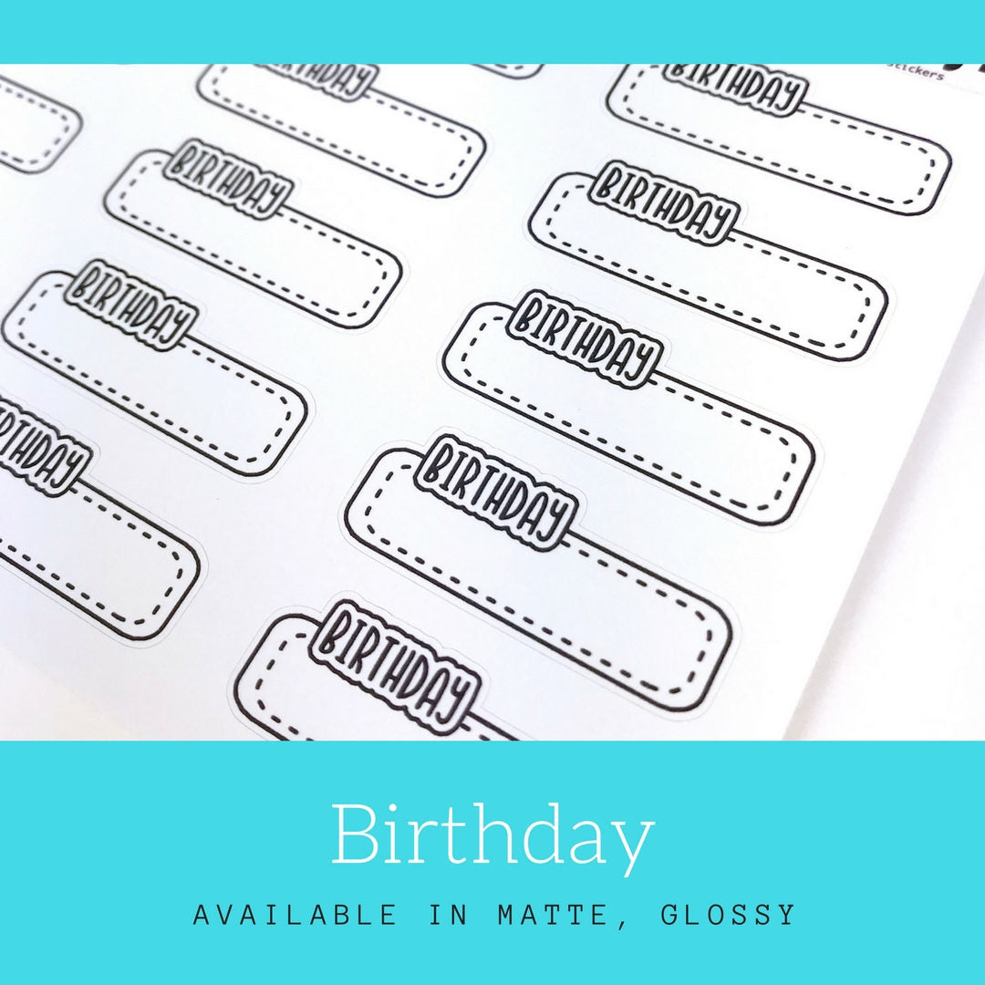 Birthday Stickers Cute Birthday Stickers for Bullet 