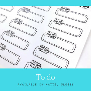 To do Stickers | Planner Stickers | Letter Stickers | Weekly Sticker | Script Sticker | Erin Condren | Happy Planner | Bullet Journal |LS18a