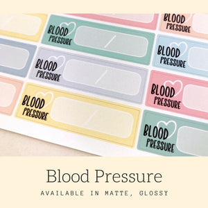 Blood Pressure | Functional Stickers | Planner Stickers | Erin Condren | FBS34