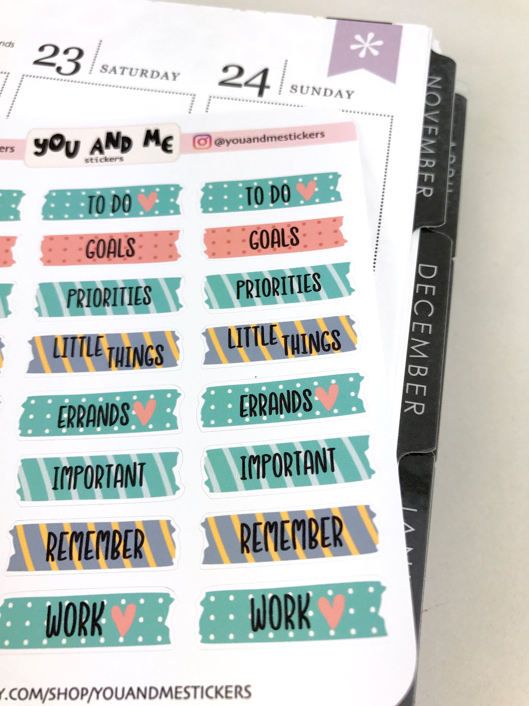 FREE Printable Planner Stickers for Erin Condren LifePlanners