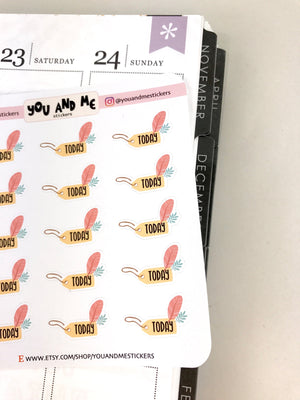 Today Stickers | Planner Stickers | CS15