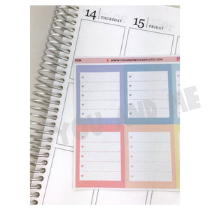 Todo Stickers | Functional Stickers | Checkbox Stickers | Heart Stickers | Erin Condren | Happy Planner | Bullet Journal | BS34