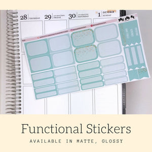 Pastel Stickers | Planner Stickers | Functional Stickers | Pastel | Weekly Stickers | Vertical | ECLP | Erin Condren | Happy Planner | PS14