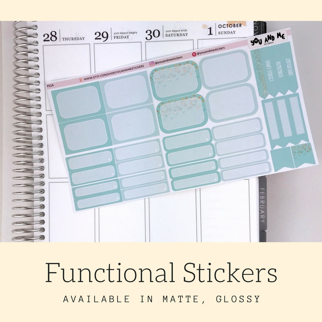 Pastel Stickers | Planner Stickers | Functional Stickers | Pastel | Weekly Stickers | Vertical | ECLP | Erin Condren | Happy Planner | PS14