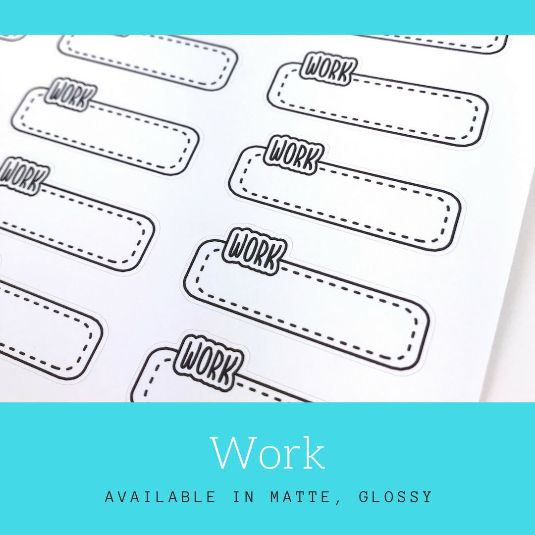 Work Stickers | Planner Stickers | Reminder Sticker | Erin Condren | Happy Planner | LS10a