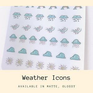 Weather Sticker | Planner Stickers | Erin Condren | CS27b